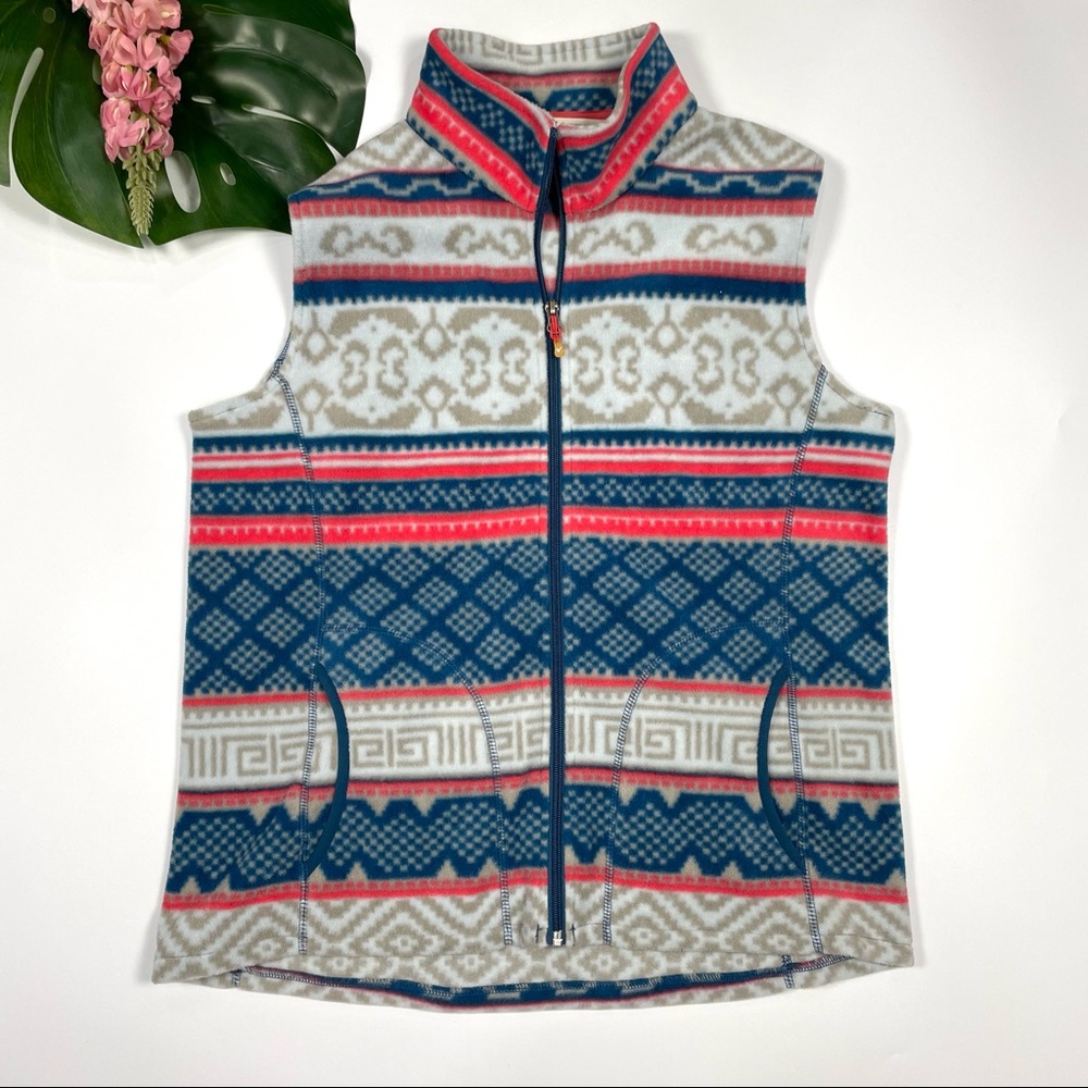 Woolrich fleece full zip vest Sz L